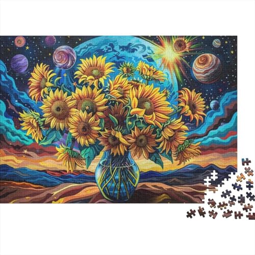Sunflower 1000-teilige Puzzles Für Erwachsene. 1000-teilige Puzzles. Anspruchsvolle Puzzles Für Erwachsene. 1000-teilige Puzzles. Spielzeug Und Spiele 1000pcs (75x50cm) von KHHKJBVCE