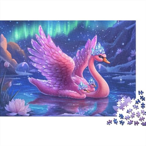 Swan 300-teilige Puzzles Für Erwachsene 300-teilige Puzzles Zum Stressabbau 300 Puzzles Für Erwachsene Für Erwachsene Und Kinder Ab 12 Jahren 300pcs (40x28cm) von KHHKJBVCE