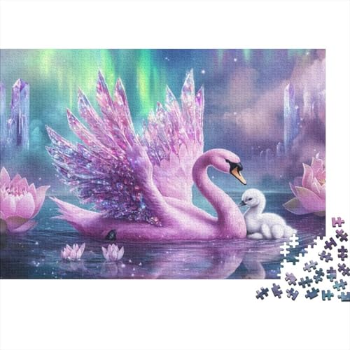 Swan 300-teilige Puzzles Für Erwachsene. Puzzles Mit 300 Teilen. Familien-Puzzlespielzeug. 300 Puzzles Für Erwachsene. Für Erwachsene Und Kinder Ab 12 Jahren 300pcs (40x28cm) von KHHKJBVCE