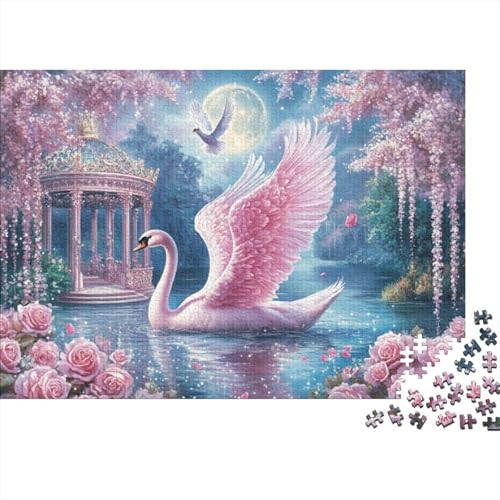 Swan 300-teilige Puzzles Für Erwachsene. Puzzles Mit 300 Teilen. Lernspiele Für Erwachsene. 300-teilige Puzzles Für Erwachsene. Spielzeug Und Spiele 300pcs (40x28cm) von KHHKJBVCE