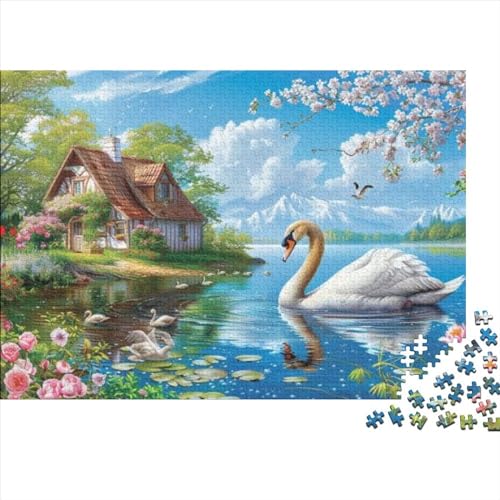 Swan Lake (13) Puzzle Für Erwachsene, 500 Teile, Puzzle, 500 Teile, Lernspiele Für Erwachsene, 500 Puzzles Für Erwachsene, Für Erwachsene Und Kinder Ab 12 Jahren 500pcs (52x38cm) von KHHKJBVCE