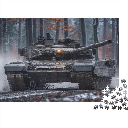 Tank (2) Puzzle Für Erwachsene, 300 Teile, Puzzle, 300 Teile, Lernspiele Für Erwachsene, 300 Puzzles Für Erwachsene, Für Erwachsene Und Kinder Ab 12 Jahren 300pcs (40x28cm) von KHHKJBVCE