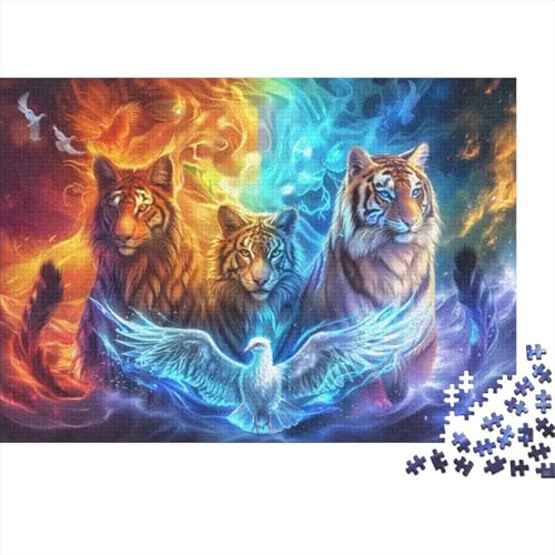 Tiger (3) Puzzle Für Erwachsene, 1000 Teile, Puzzle, 1000 Teile, Familienpuzzle, Spielzeug, 1000 Teile, Puzzle, Spielzeug Und Spiele 1000pcs (75x50cm) von KHHKJBVCE