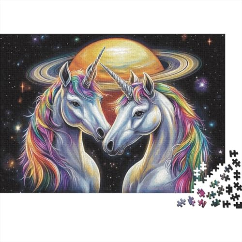 Unicorn 300-teilige Puzzles Für Erwachsene 300-teilige Puzzles Zum Stressabbau 300 Puzzles Für Erwachsene Für Erwachsene Und Kinder Ab 12 Jahren 300pcs (40x28cm) von KHHKJBVCE