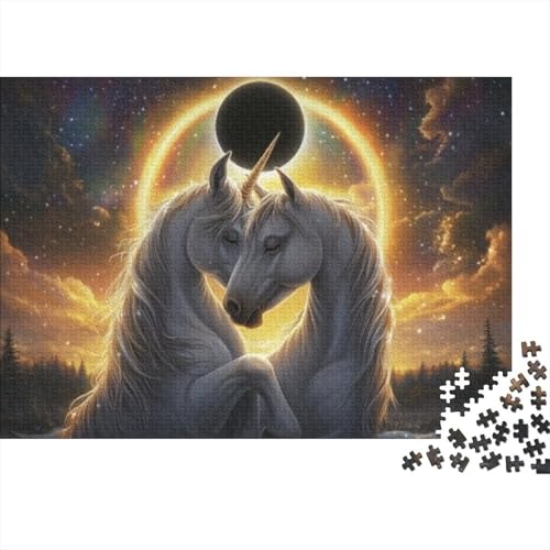 Unicorn 300-teilige Puzzles Für Erwachsene Puzzles 300 Teile Heimdekorationspuzzle 300 Puzzles Für Erwachsene Für Erwachsene Und Kinder Ab 12 Jahren 300pcs (40x28cm) von KHHKJBVCE