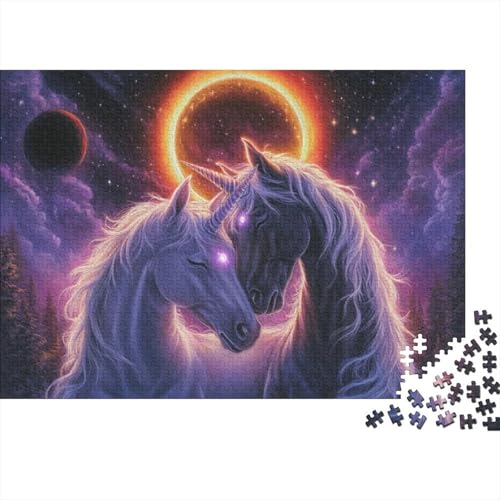 Unicorn 500-teilige Puzzles Für Erwachsene Puzzles 500 Teile Einzigartige Heimdekoration Und Geschenke 500 Puzzles Für Erwachsene Spielzeug Und Spiele 500pcs (52x38cm) von KHHKJBVCE