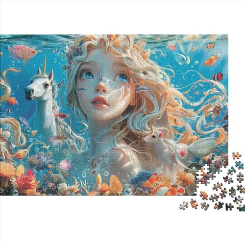 Unicorn And Girl Puzzle 1000 Teile Puzzle Für Erwachsene Puzzles Für Erwachsene 1000 Teile Puzzles 1000 Teile Schwierig Und Herausfordernd Großes Puzzlespiel Spielzeug Geschenk Geeignet Für Kinder Übe von KHHKJBVCE