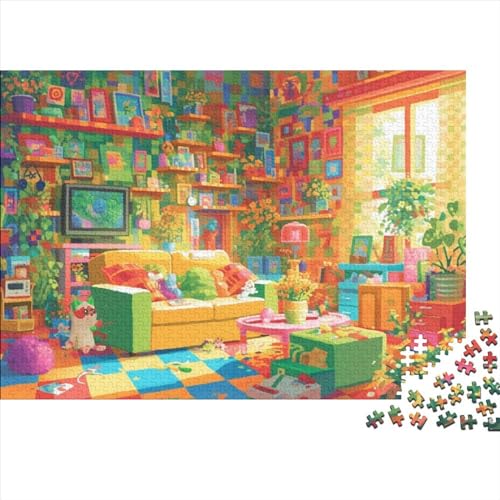 Vibrant Room Puzzle 500 Teile Erwachsenenpuzzle Erwachsenenpuzzle 500 Teile Puzzle 500 Teile Einzigartige Denksportaufgabe Geeignet Für Kinder Ab 12 Jahren 500pcs (52x38cm) von KHHKJBVCE