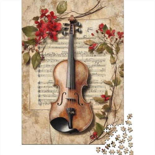 Violin 500-teiliges Puzzle Für Erwachsene Und Kinder Ab 12 Jahren 500pcs (52x38cm) von KHHKJBVCE