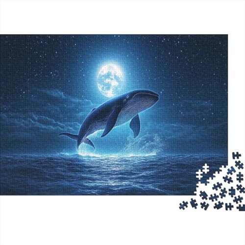 Whale 500-teilige Puzzles Für Erwachsene Puzzles 500 Teile Impossible Puzzle 500-teilige Puzzles Spielzeug Und Spiele 500pcs (52x38cm) von KHHKJBVCE