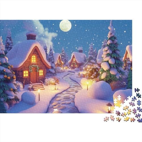 Winter Landscape 300 Teile Puzzles Für Erwachsene Puzzles 300 Teile Familienpuzzle Spielzeug 300 Teile Puzzles Für Erwachsene Spielzeug Und Spiele 300pcs (40x28cm) von KHHKJBVCE