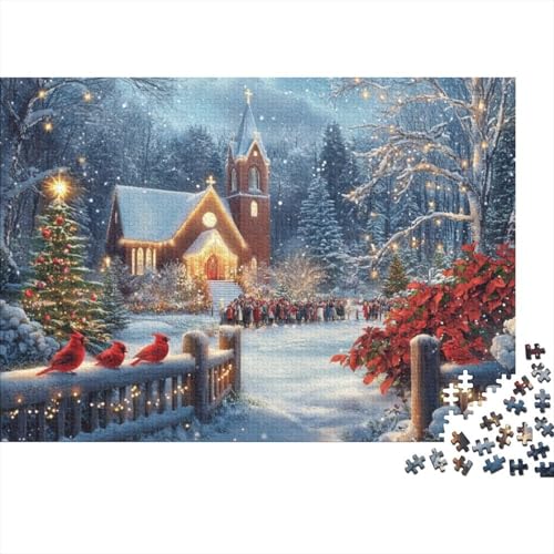 Winter Landscape 300-teilige Puzzles Für Erwachsene Puzzles 300 Teile Heimdekorationspuzzle300 Puzzles Für Erwachsene Spielzeug Und Spiele 300pcs (40x28cm) von KHHKJBVCE