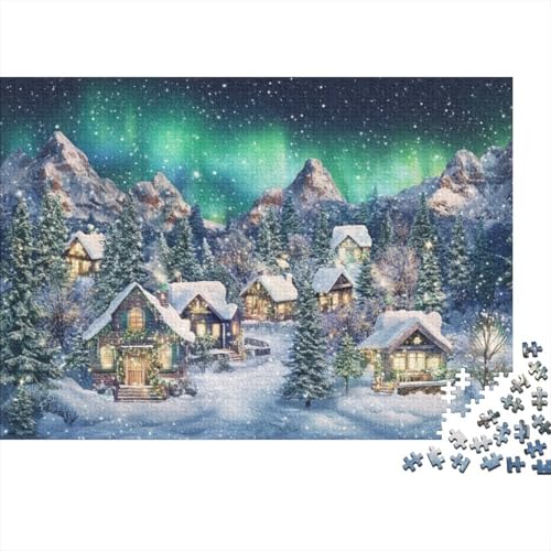 Winter Landscape 300-teilige Puzzles Für Erwachsene. Puzzles Mit 300 Teilen. Anspruchsvolle Puzzles Für Erwachsene. 300-teilige Puzzles Für Erwachsene. Spielzeug Und Spiele 300pcs (40x28cm) von KHHKJBVCE