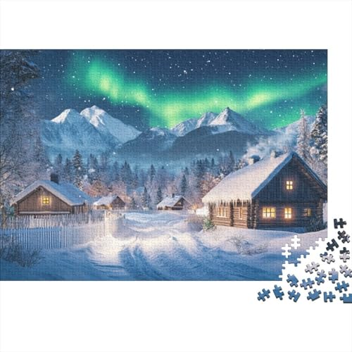 Winter Landscape 300-teilige Puzzles Für Erwachsene. Puzzles Mit 300 Teilen. Einzigartige Heimdekoration Und Geschenke. 300-teilige Puzzles Für Erwachsene Und Kinder Ab 12 Jahren 300pcs (40x28cm) von KHHKJBVCE