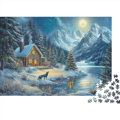 Winter Landscape 300-teilige Puzzles Für Erwachsene. Puzzles Mit 300 Teilen. Impossible-Puzzle. 300-teilige Puzzles Für Erwachsene Und Kinder Ab 12 Jahren 300pcs (40x28cm) von KHHKJBVCE