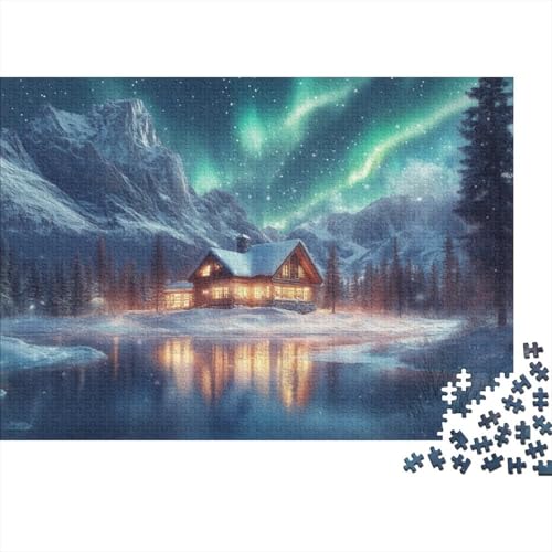 Winter Landscape 500-teilige Puzzles Für Erwachsene Puzzles 500 Teile Heimdekorationspuzzle 500 Puzzles Für Erwachsene Für Erwachsene Und Kinder Ab 12 Jahren 500pcs (52x38cm) von KHHKJBVCE