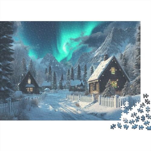 Winter Landscape 500-teilige Puzzles Für Erwachsene Puzzles 500 Teile Impossible Puzzle500 Puzzles Für Erwachsene Für Erwachsene Und Kinder Ab 12 Jahren 500pcs (52x38cm) von KHHKJBVCE