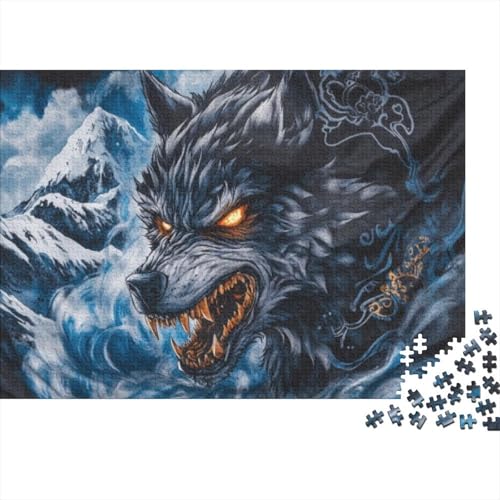 Wolf 300-teilige Puzzles Für Erwachsene. Puzzles Mit 300 Teilen. Lernspiele Für Erwachsene. 300-teilige Puzzles Für Erwachsene Für Erwachsene Und Kinder Ab 12 Jahren 300pcs (40x28cm) von KHHKJBVCE