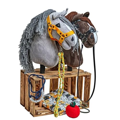 KHT ARIA SHOP | Hobby Horse |Stall für 2 Hobby-Pferde | Pferdestahl für Hobby Horse & Steckenpferde (Lieferumfang ohne Pferde) von KHT ARIA SHOP