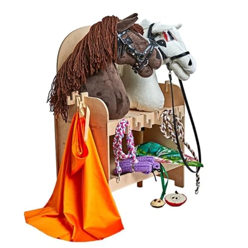 KHT ARIA SHOP | Hobby Horse |Stall für 2 Hobby-Pferde | Pferdestahl für Hobby Horse & Steckenpferde (Lieferumfang ohne Pferde) von KHT ARIA SHOP