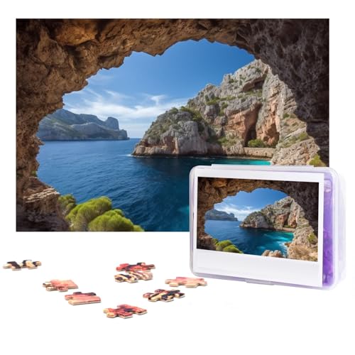 Arch in Mallorca Spanien Puzzles 300 Teile Personalisierte Puzzles Fotos Puzzle für Familie Bilderpuzzle für Erwachsene Hochzeit Geburtstag (38,1 x 25,4 cm) von KHiry