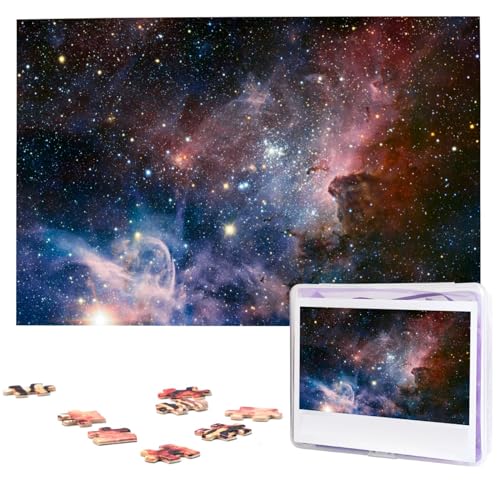 Carina Nebula Space Puzzles 1000 Teile Personalisierte Puzzles Fotos Puzzle für Familie Bilderpuzzle für Erwachsene Hochzeit Geburtstag (74,9 x 50 cm) von KHiry