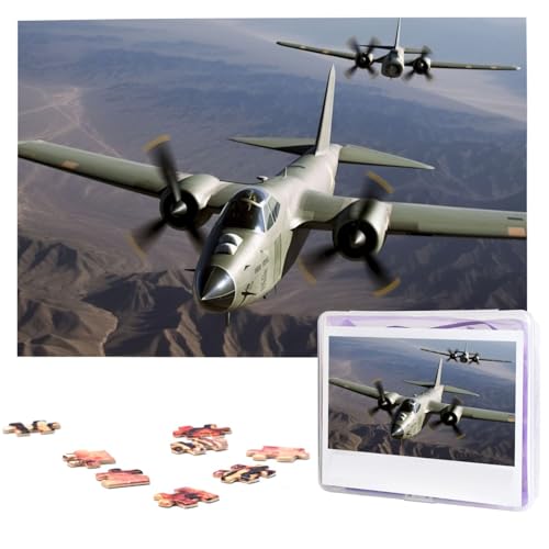 US Army Flugzeug Puzzles 1000 Teile Personalisierte Puzzles Fotos Puzzle für Familie Bilderpuzzle für Erwachsene Hochzeit Geburtstag (74,9 x 50 cm) von KHiry