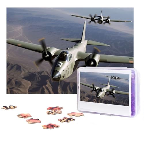 US Army Flugzeug Puzzles 300 Teile Personalisierte Puzzles Fotos Puzzle für Familie Bilderpuzzle für Erwachsene Hochzeit Geburtstag (38,1 x 25,4 cm) von KHiry