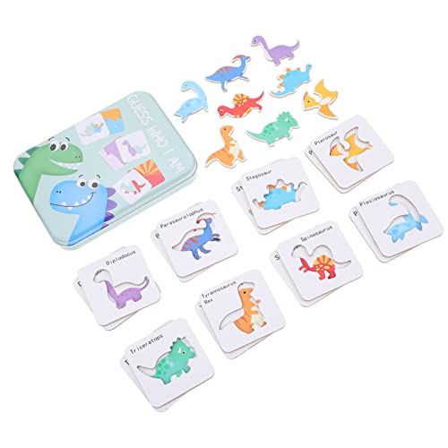 1 Satz Kognitives Matching-Puzzle frühes Lernen Tierfiguren Spielzeug Rätsel passend Pädagogisches Spielzeug Kinder Puzzle Trainingsspielzeug für Kinder Puzzle-Spielbrett Holz KICHOUSE von KICHOUSE