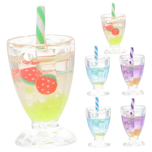 6St Miniaturkelch küche deko küchen deko wohnungsdeko Kleine Kunststoffbecher Dekoration küche Mini- -Eisbecher Eisbecher-Ornament Mini-Küchenszenendekor Harz Wiederverwendbar KICHOUSE von KICHOUSE