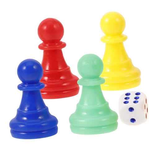 Brettspiel-schachspiel Partyspiele Zubehör Für Brettspiele Leben Brettspiel Leeres Brettspiel Spielmarken Spielfiguren Farbspiel Bauern Im Spiel Bauern Schachfigur Figur Plastik KICHOUSE von KICHOUSE