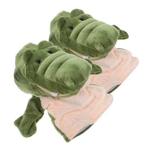 Handpuppenspielzeug Für Kinder Fingertierpuppe Tierische Fingerpuppen Neuheit Handpuppe Familie Fingerpuppen Spielzeug Für Tierkostüme Tierisches Spielzeug Tierpuppen Green Plüsch KICHOUSE von KICHOUSE