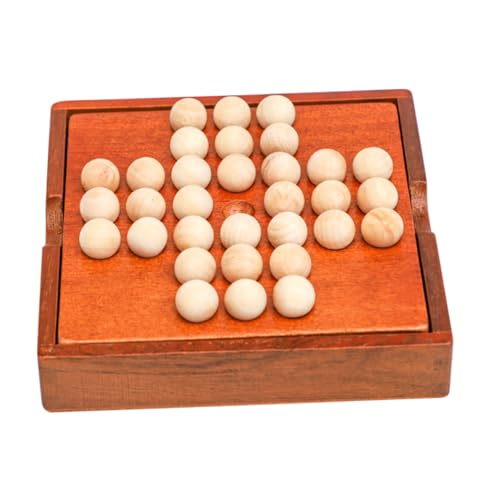 KICHOUSE 1 Satz Einzelnes Edles Schach Lustiges Kinderspielzeug Schachbrett-familienspiele Spielzeug Für Kinder Desktop-Spielzeug Tischspiele Für Kinder Schach Mit Freunden Brown Hölzern von KICHOUSE