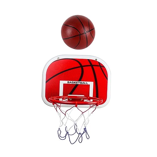 KICHOUSE 1 Satz Hängender Basketballkorb Schwimmbad Reifen Junge Tür Basketball Drinnen Indoor-Basketball-kit Mini-basketballkörbe Indoor-basketballkörbe Metall Rot von KICHOUSE