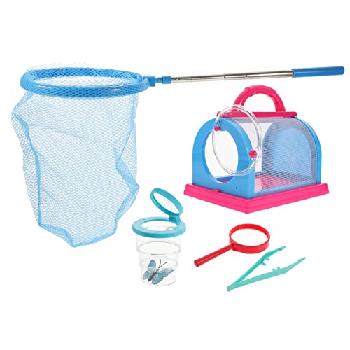 KICHOUSE 1 Satz Insektenbeobachtungsset Vakuum für Kinder Werkzeuge für Kleinkinder Kinder Outdoor Spielzeug Kinder draußen Spielzeug Sammelset für Kinder Fangset für Kinder 3-5 Stoff Blue von KICHOUSE