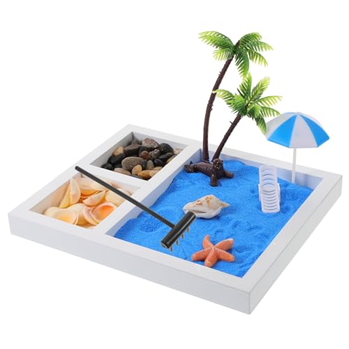 KICHOUSE 1 Satz Mini-rechen Im Zen-Garten Zen-sandgarten Sandbox-figurenmodell Zen-Sandstrand Zen-gartenrechen-kit Sandtischkunst Strandzubehör Statuen Am Meer Zen-gartensand Kies von KICHOUSE