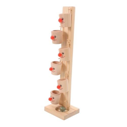 KICHOUSE 1 Satz Spieltisch Aus Holz Babyballspielzeug Babyspielzeug Rollspielzeug Für Kinder Kugelturm Für Kleinkinder Ballspielzeug Für Kinder Spielzeug Für Jungen Rollende Kugel Glas von KICHOUSE