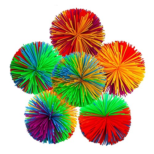 KICHOUSE Silikon Stringy Bälle Satz von 10 Bunter Flauschiger Stressball für Kinder und Erwachsene Sensorisches Spielzeug Silikon für Stressabbau und Spiele KICHOUSE Silikon Stringy Bälle Satz von 10 Bunter Flauschiger Stressball für Kinder und Erwachsene Sensorisches Spielzeug Silikon für Stressabbau und Spiele von KICHOUSE