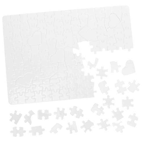 KICHOUSE 1 Satz Wärme Übertragungs Puzzle Sublimations-Puzzle-rohlinge Drücken Wärmeübertragungs-rohling-Puzzle Vinyl Übertragen Rätsel Thermal- Sublimations-Puzzle-Handwerk Papier Weiß von KICHOUSE