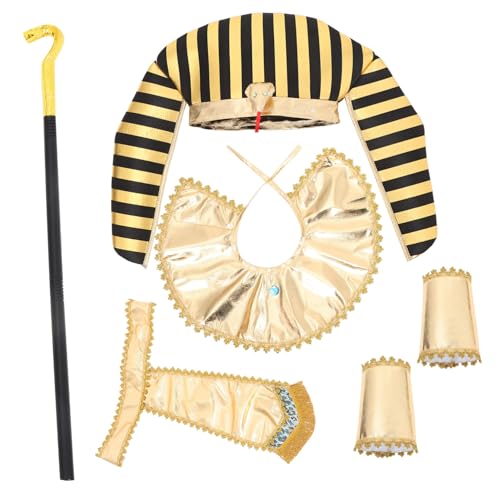 KICHOUSE 1 Satz -kleidungszubehör Halloween-Requisite Cosplay Ägyptisches -Outfit Cosplay Ägyptischer Requisite Kostüm Für Rollenspiele -Outfit-Set Golden Stoff von KICHOUSE