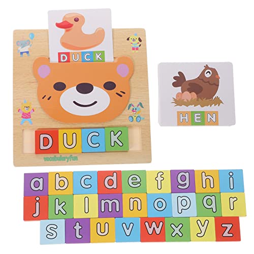 KICHOUSE 1 Set Alphabet Lernspielzeug Passendes Buchstabenspiel Englisches Buchstaben Puzzle Alphabet Erkennungsspiel Rechtschreib Lernspielzeug Lese Buchstaben Spielzeug Alphabet von KICHOUSE