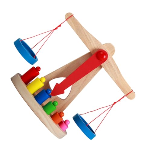 KICHOUSE 1 Set Balance Waagen Balance Spielzeug Balance Werkzeuge Kinder Balance Holz Spielzeug Lehre Liefert Lehre Holz Spielzeug Holz Waagschale Holz von KICHOUSE