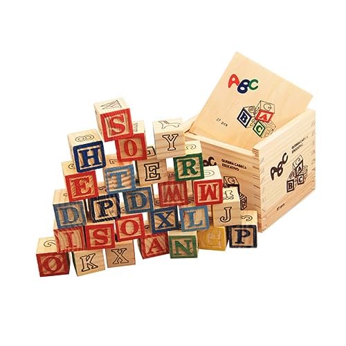 KICHOUSE Lernspielzeug Holzbausteine für Kinder Bauen mit Zahlen und Buchstaben Interaktives Balance Spielset 27 Stück Fördert Hand Auge Koordination und Kreatives KICHOUSE Lernspielzeug Holzbausteine für Kinder Bauen mit Zahlen und Buchstaben Interaktives Balance Spielset 27 Stück Fördert Hand Auge Koordination und Kreatives von KICHOUSE