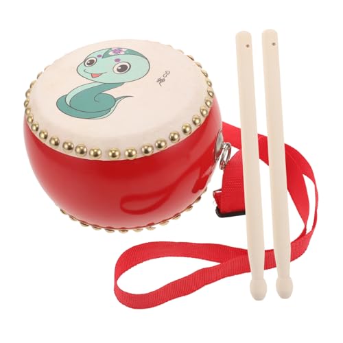 KICHOUSE 1 Set Handtrommel Chinesische Trommel Kind Baby Trommel Kinder Musik Spielzeug Für Kinder Kleinkinder Frühe Bildung Musical Instruments Musik Party Favor von KICHOUSE