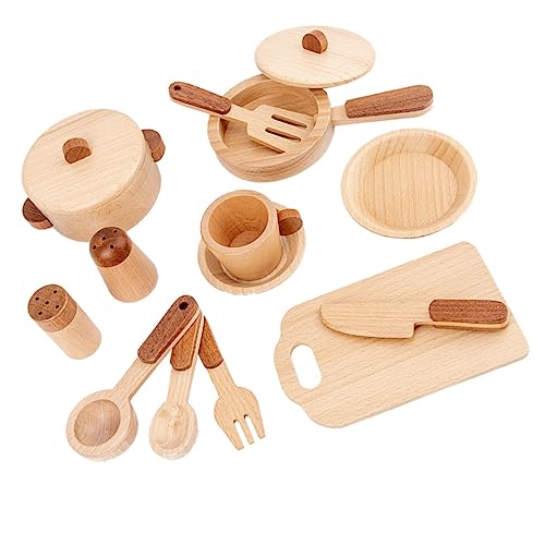 KICHOUSE 1 Set Küchenspielzeug Aus Pädagogisches Mit Zubehör Für Kreative Rollenspiele Und Fantasievolles Kochen Ideal Für Kleine Köche von KICHOUSE