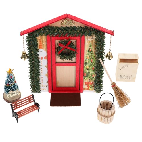 KICHOUSE 1 Set Mini Szenen Layout Requisite Weihnachtsbaumschmuck Spielzeug Weihnachtsdekoration Heimdekoration Puppenhaus Ornament Puppenhaus Zubehör Mini von KICHOUSE