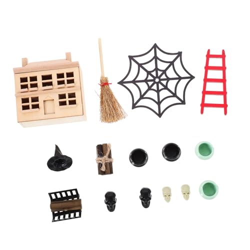 KICHOUSE 1 Set Miniatur Puppenhaus Möbel Ornamente Halloween Set Puppenhaus Halloween Ornamente Halloween Mini Layout Dekor Mini Statue Heimdekoration Mini Dekoration von KICHOUSE