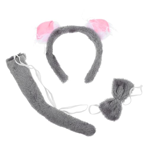 KICHOUSE 1 Set Set Koala Tierkopfschmuck Koala Cosplay Prop Koala Ohren Stirnband Cosplay Koala Koala Kostümzubehör Koala Stirnband Tierhaarband Tierkopfbedeckung Koala Bowties von KICHOUSE