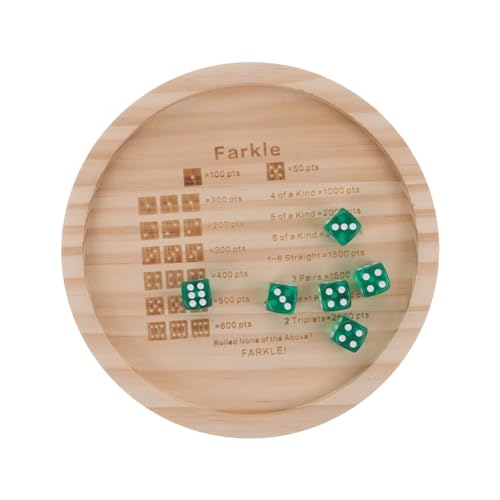 KICHOUSE 1 Set Würfeltablett Würfelaufbewahrungskoffer Farkle Würfelspielzeug Spielwürfelhalter Tischaufbewahrungstablett Familientreffen Spielwürfel Farkle Würfelplatte Würfel von KICHOUSE