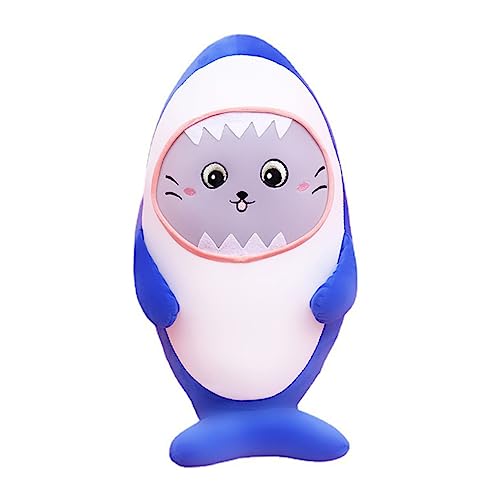 KICHOUSE 1 Stück Hai-Plüschpuppe Kuscheltier Shark plushies Meeresbewohner Stofftier Meeresbewohner Kuscheltier Hai Einrichtungsspielzeug Hai-Schlafkissen Daunen Baumwolle Blue von KICHOUSE